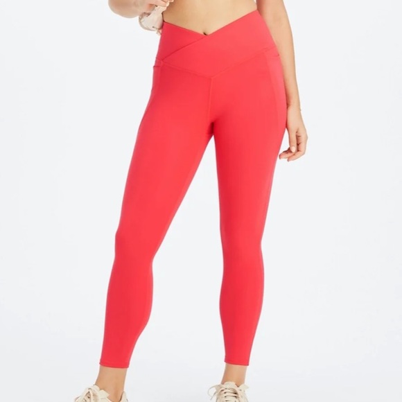 Short Fabletics Femme Taille Haute Pureluxe Crossover 6" – Néon, Taille S, Compression